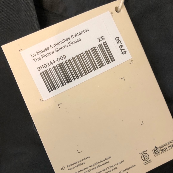 Frank and Oak Flutter Sleeve Top - Picture 4 of 6